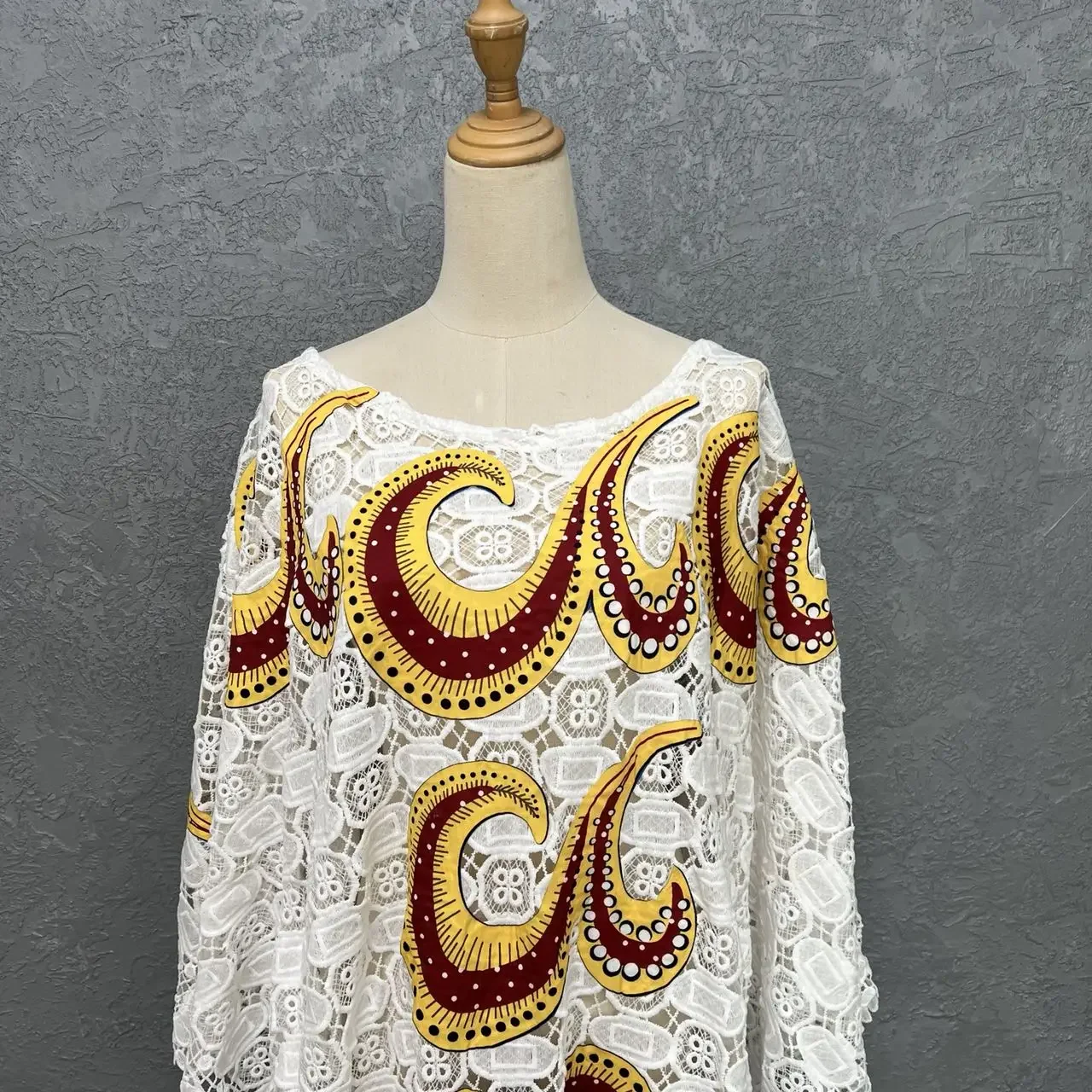 Vestidos africanos de encaje blanco para mujer, Dashiki Abaya con conjuntos interiores de 2 piezas, Túnica Kaftan Ankara con cuentas, vestido de novia musulmán Maxi