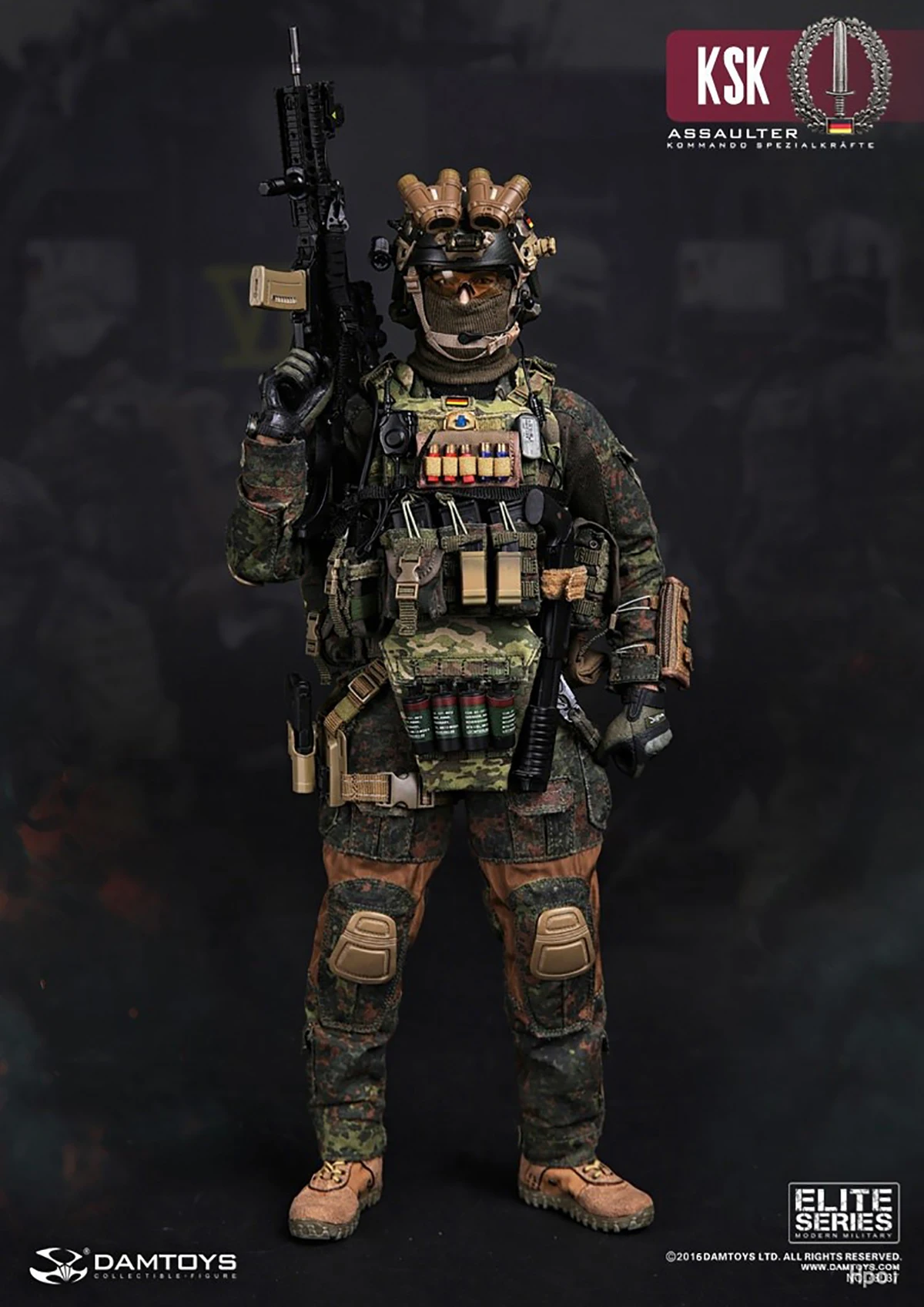 

DAMTOYS DAM78037 1/6 German KSK Special Forces Assault Team ASSAULTER Male Soldier Action figure Doll Full Set Collectible Toy