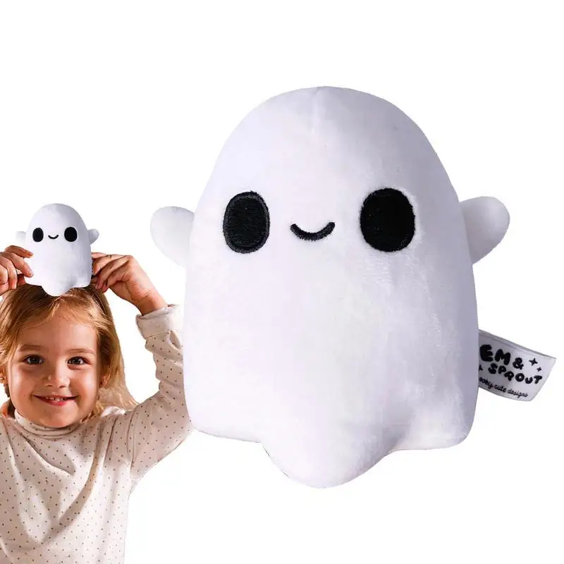 Leuke Ghost Pluche Pop Mini Gevulde Ghost Halloween Knuffels Zacht Wit Spook Speelgoed Voor Kinderen Kerst Halloween Geschenken