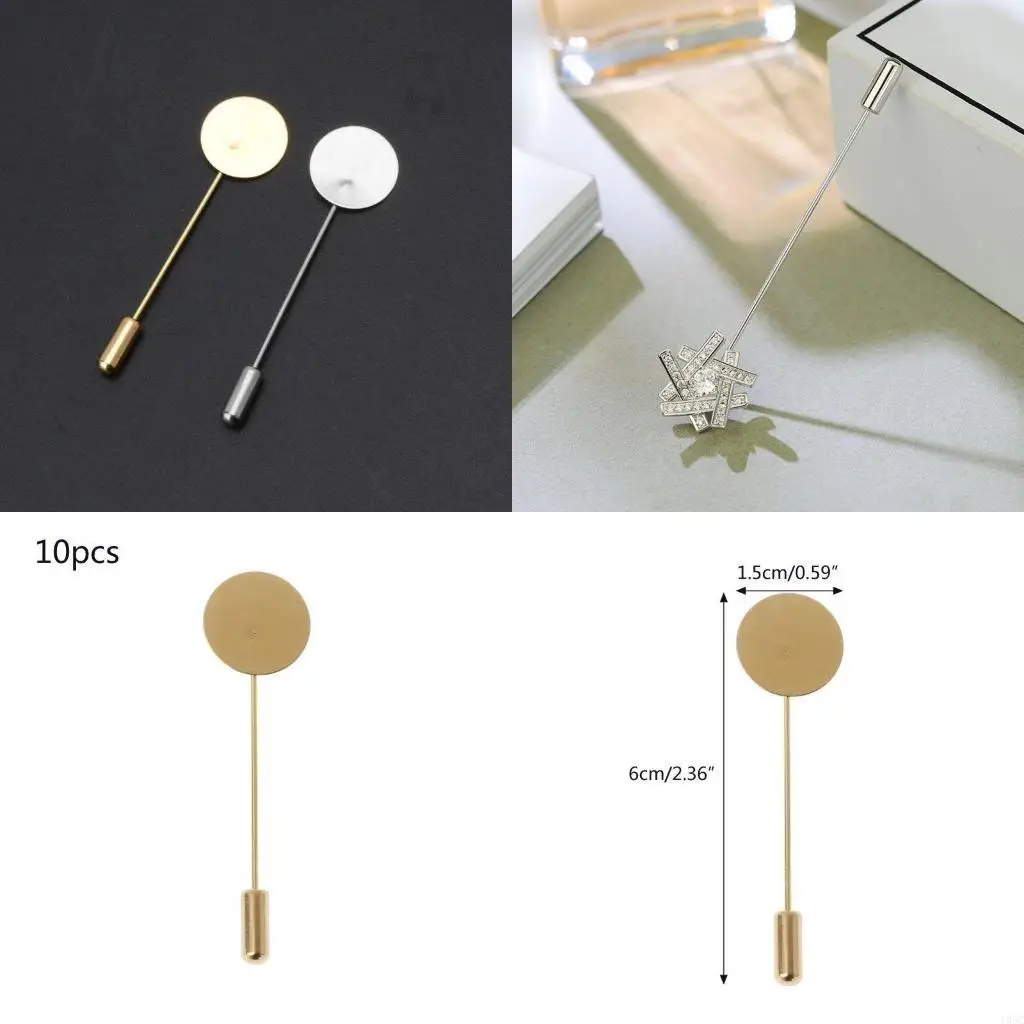 195C Trendy Winter Scarf Alloy One-word Chest Pins Brooches Muslim Hijab Safety Pin Colors Apparel Accessory
