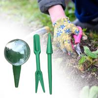 3Pcs Sowing Seed Dispenser Set Garden Hand Tool Small Portable Seed Planting Tool Seed Planter Tool Seedling Dibber and Widger