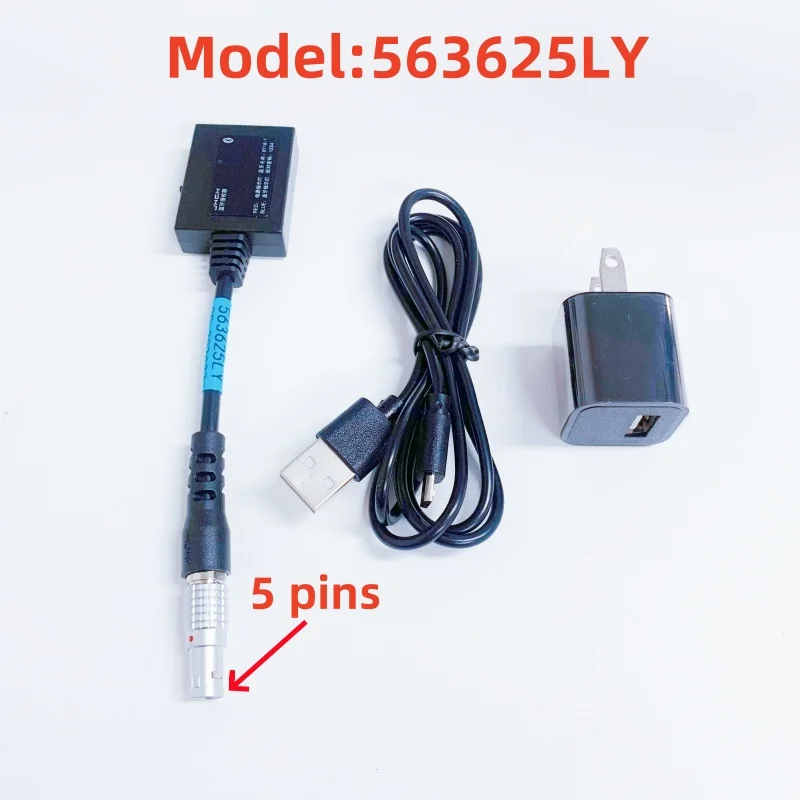 5 Pin USB Data Bluetooth Adapter Cable For Le ca TS/02/03/06/07/09/10/16/19 TPS1200/1800/2003 Total Station Modle 563625LY