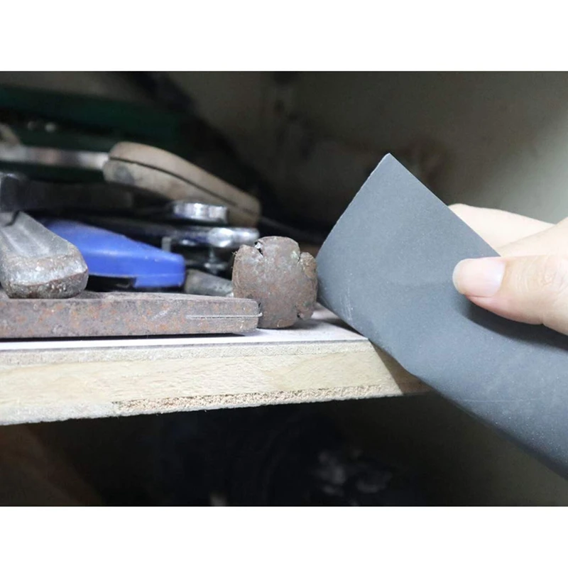 Papel de lija de grano ABSJ-120 a 2500 para muebles de madera, lijado y pulido de metales, lijado en seco o húmedo, 9 x 3,6 pulgadas, 120 unidades