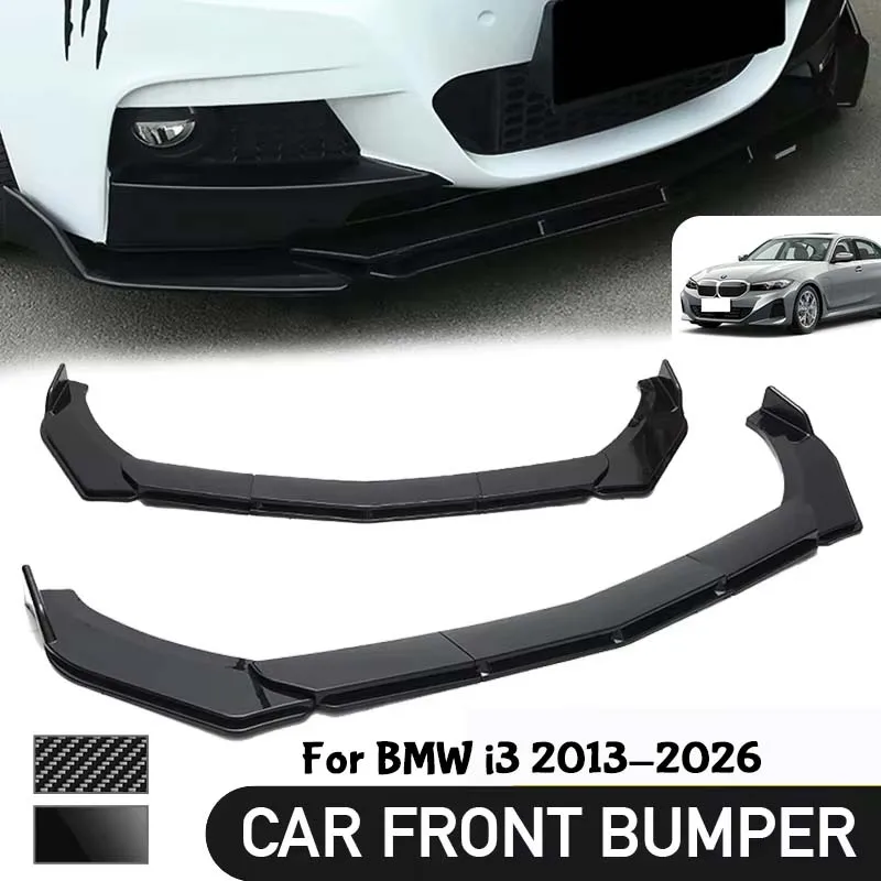 5Pcs Adjustable Sectional Front Bumper Lip Spoiler Splitter For BMW i3 2013-2026 Car Exterior Mod Parts body kit for car