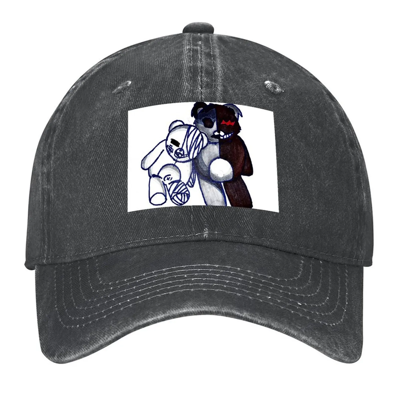 

Monokuma & Shirokuma Baseball Cap fun hats Christmas Hat fishing hat Luxury Brand Luxury Woman Men's