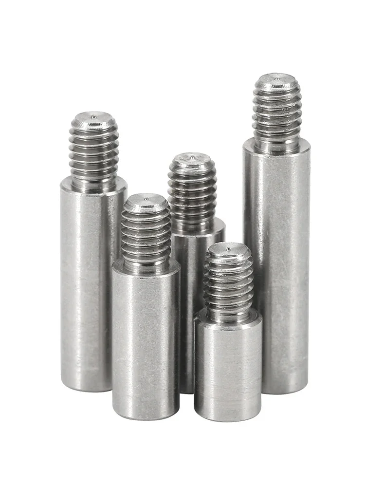 M2 M2.5 M3 M4 M5 M6 *L+4/6/8mm 304 Stainless Steel Threaded Pillar Round Spacing Screw PCB Standoff Spacer Single Head Column