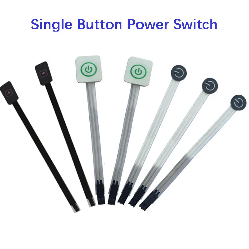 1PC 1key Single-key Power Membran Taste Mit PVC/PET Bedienfeld Für DIY Zubehör Membran Schalter Tasten band Kabel – Detail 1