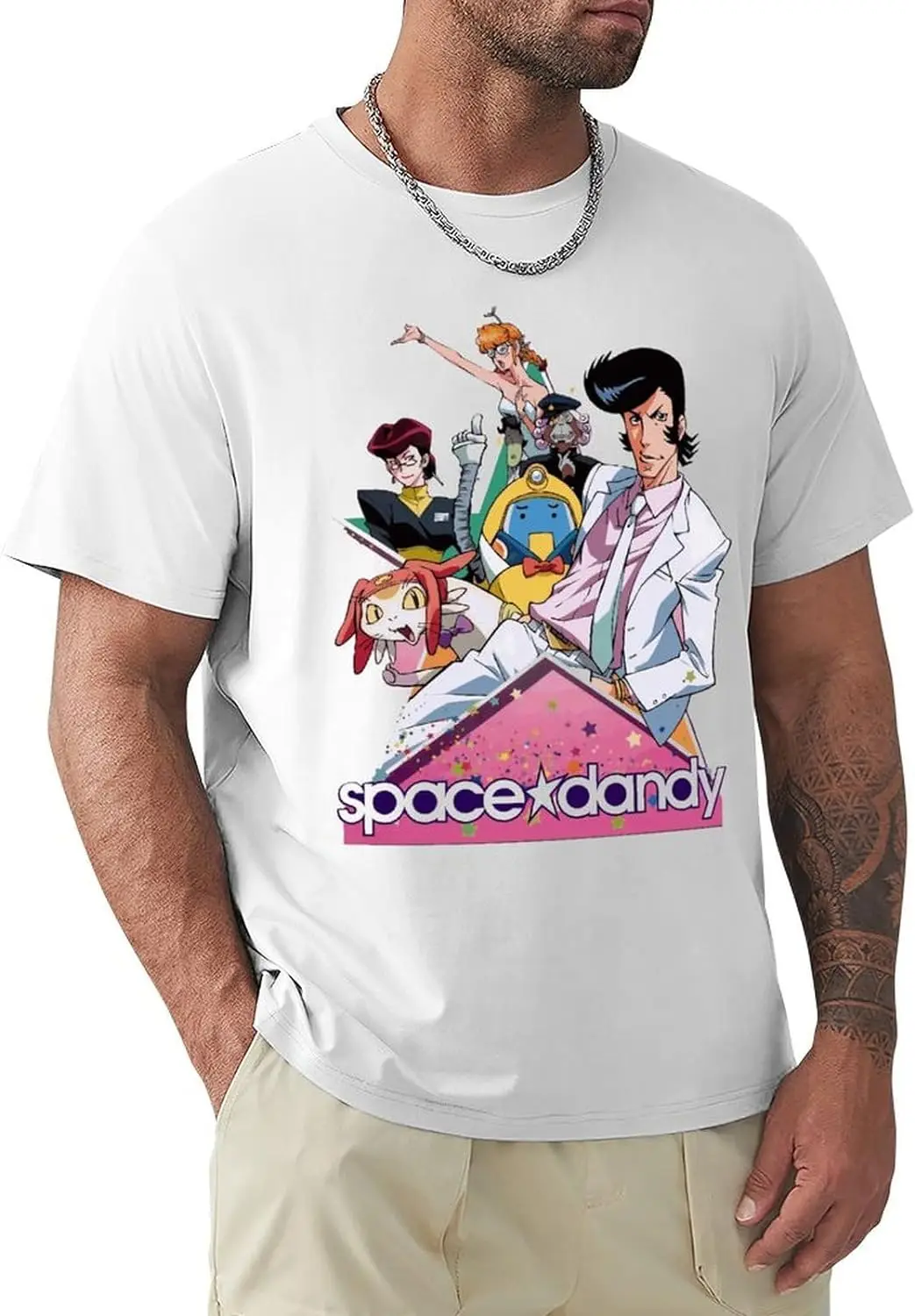 

Anime Space Dandy T-Shirt for Men Women Casual Comfortable Manga Crewneck Fashion Tees