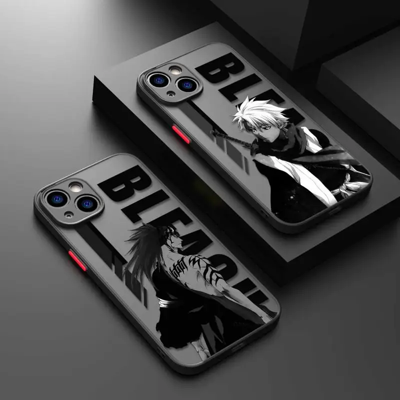 Phone Case for iPhone 14 13 12 11 Pro Max XR X 7 8 XS 6 6S Plus MINI Matte Cover Bleach Manga Cool