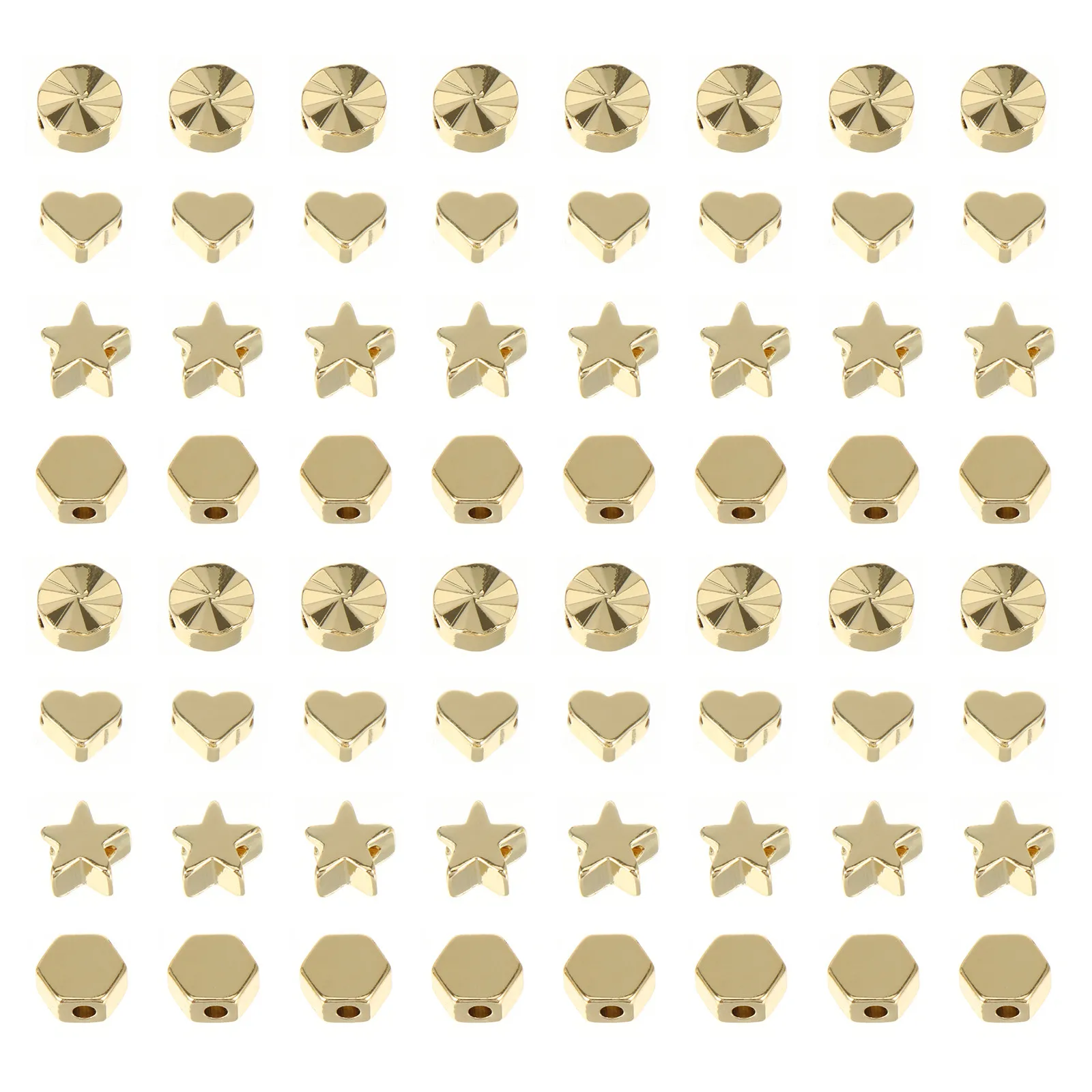 

80 шт. бусин для рукоделия, маленькие бусины-украшения в форме сердца, бусины на нитке для поделок, бусины-сердечки на нитке