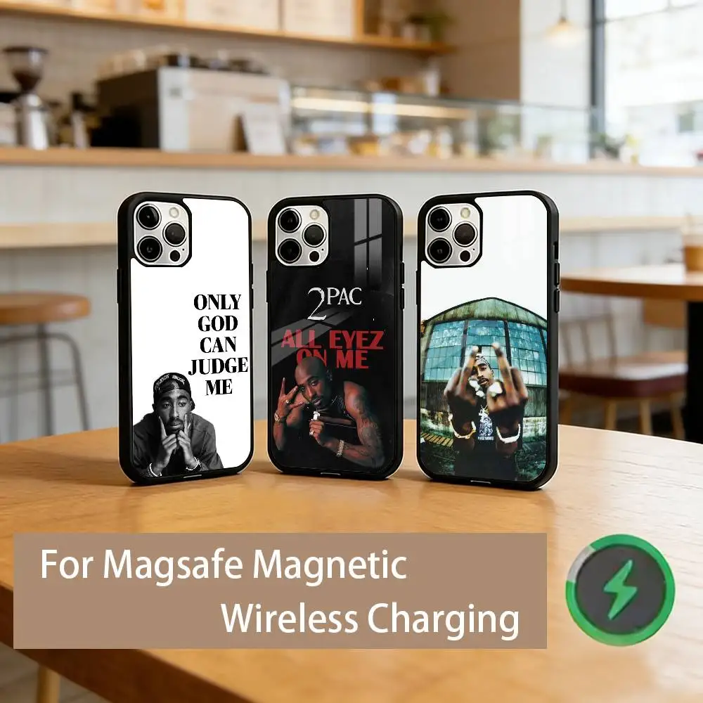 

2Pac Rapper Phone Case For iPhone17,16,15,14,13,12,11 Plus,Pro Magnetic For Magsafe Wireless Charging