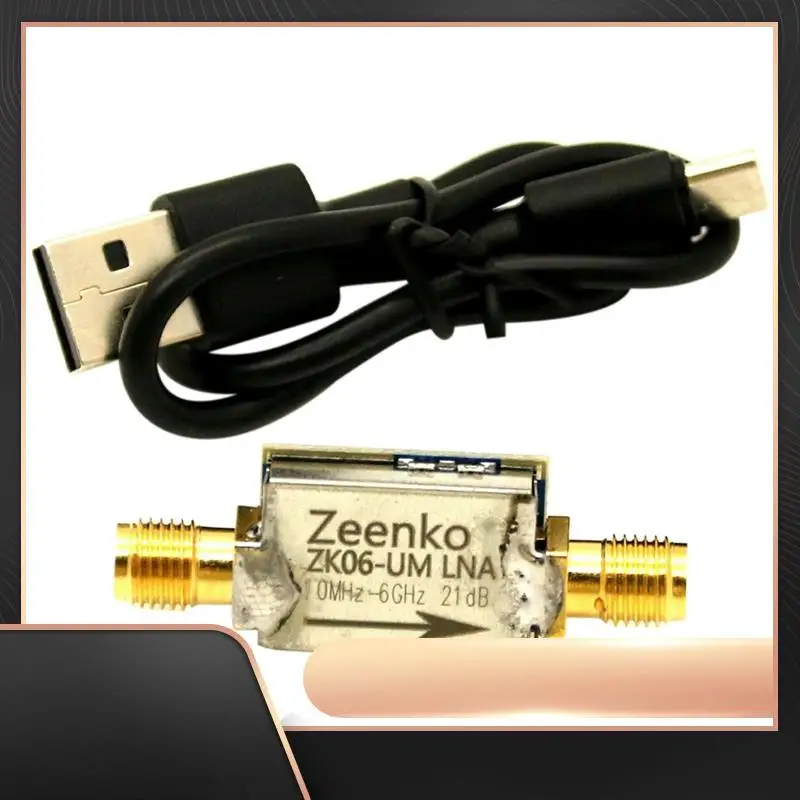 Zeenko UM Series Low Noise Amplifier USB Type-C Interface 20Db High Gain LNA RF Power Preamplifier Module ZK06-UM-N34R