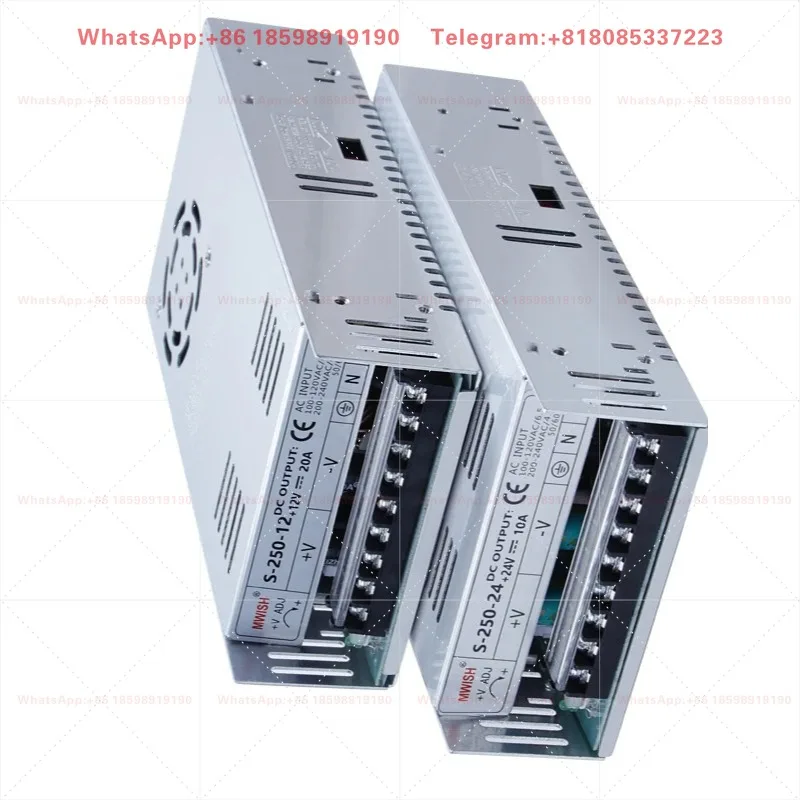 Centralized Switch Power Supply Box S-250-12 20A 24V 10A AC220V To Low Voltage Transformer