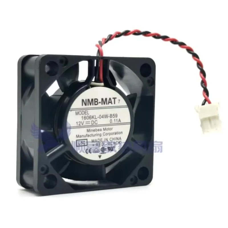 

NMB 1606KL-04W-B59 DC 24V 0.08A 40x40x15mm 2-Wire Server Cooling Fan