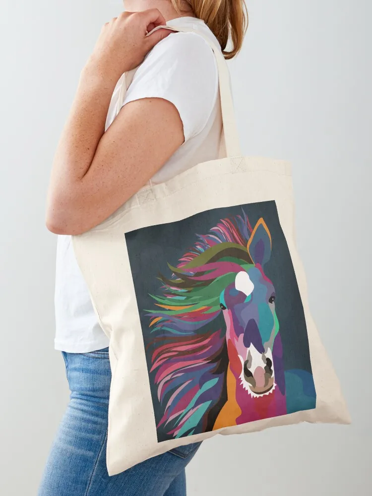 

horse running Tote Bag reusable grocery bags Big bag women personalized tote Cloth bag