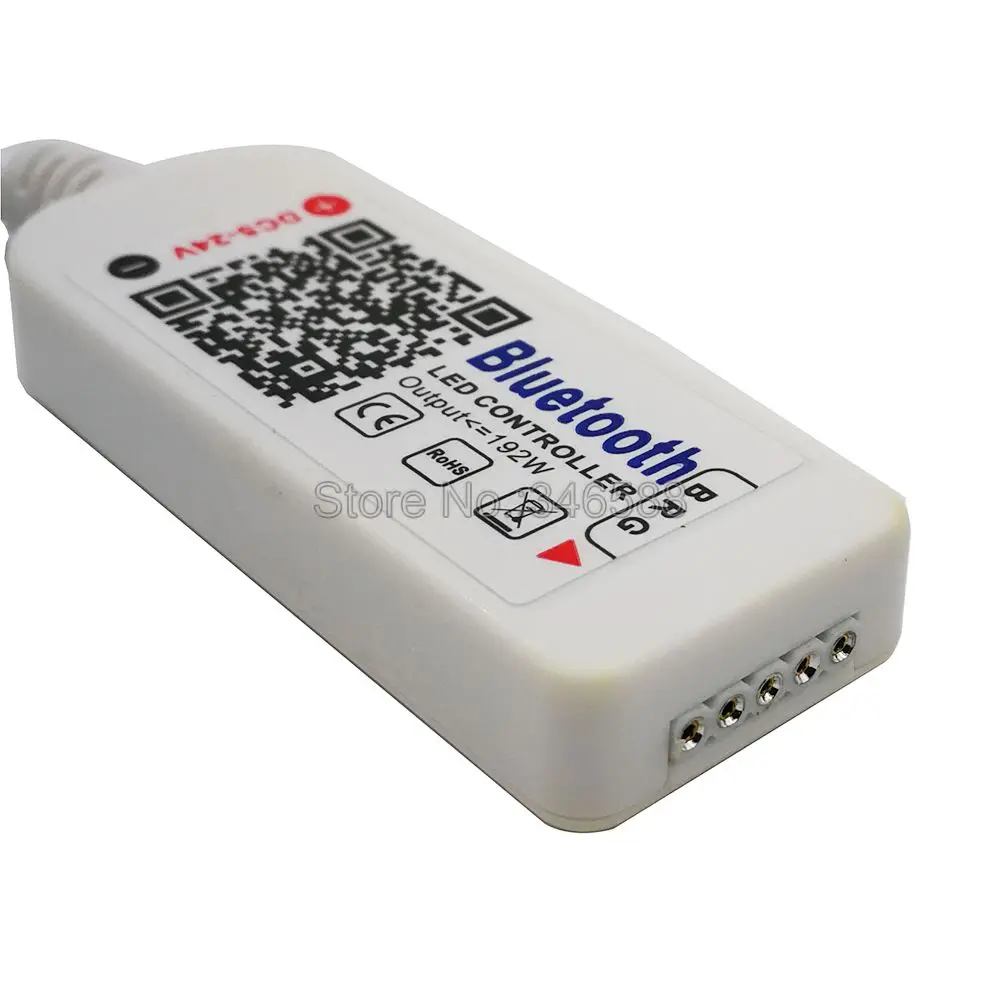 Happy Lighting DC5V-24V Bluetooth V4.0 RGBW RGB LED Light Strip Controller Smartphone Remote Control on iOs / Android APP