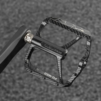 PROMEND MTB Pedals 3 Bearings Aluminum Alloy Mountain Bike Flat Pedal Non-Slip Bicycle Parts