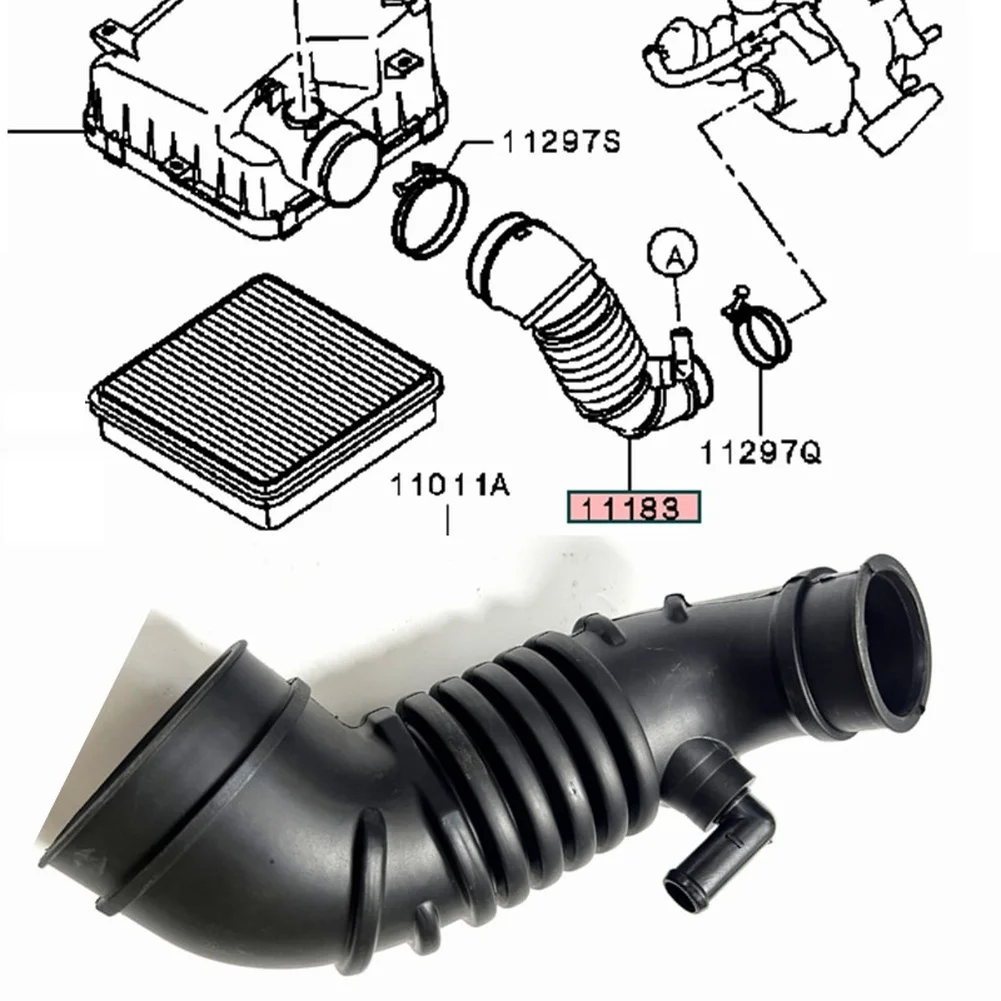 

1 шт. черный пластиковый воздуховод для Mitsubishi L200/Triton 2005-2015, OEM номер детали MN171012, аксессуары