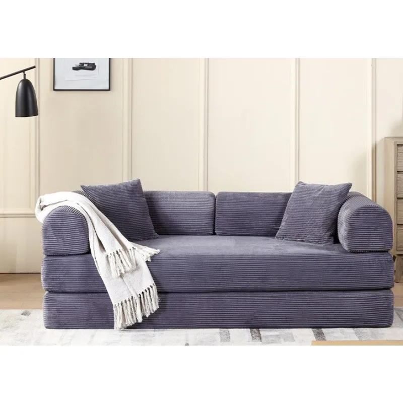 Multifunctional folding sofa bed dual-purpose living room vacuum compression sofa high-density sponge lazy sofa