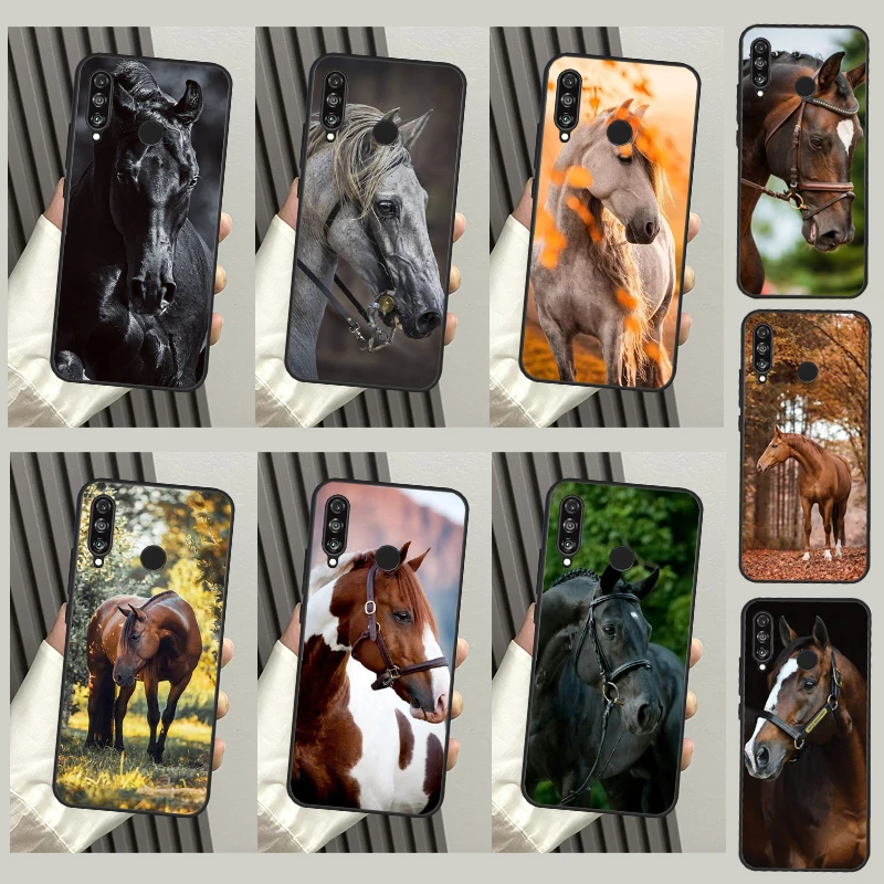 Animal Steed Horse Case For Huawei Honor X9a X7 X8 X9 50 70 P20 P30 P40 Lite Mate 50 P50 Pro Nova 5T P Smart