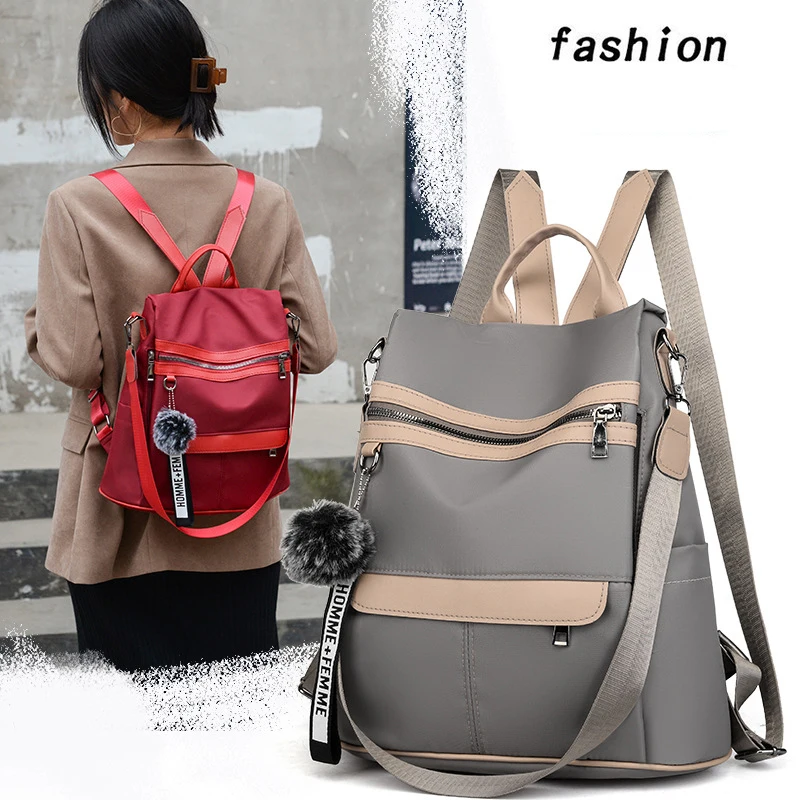 

3 In 1 High Quality Anti-theft Backpack Women Waterproof Oxford Shoulder Bags School Bags for Teenager Girls Rucksack Travel Bag