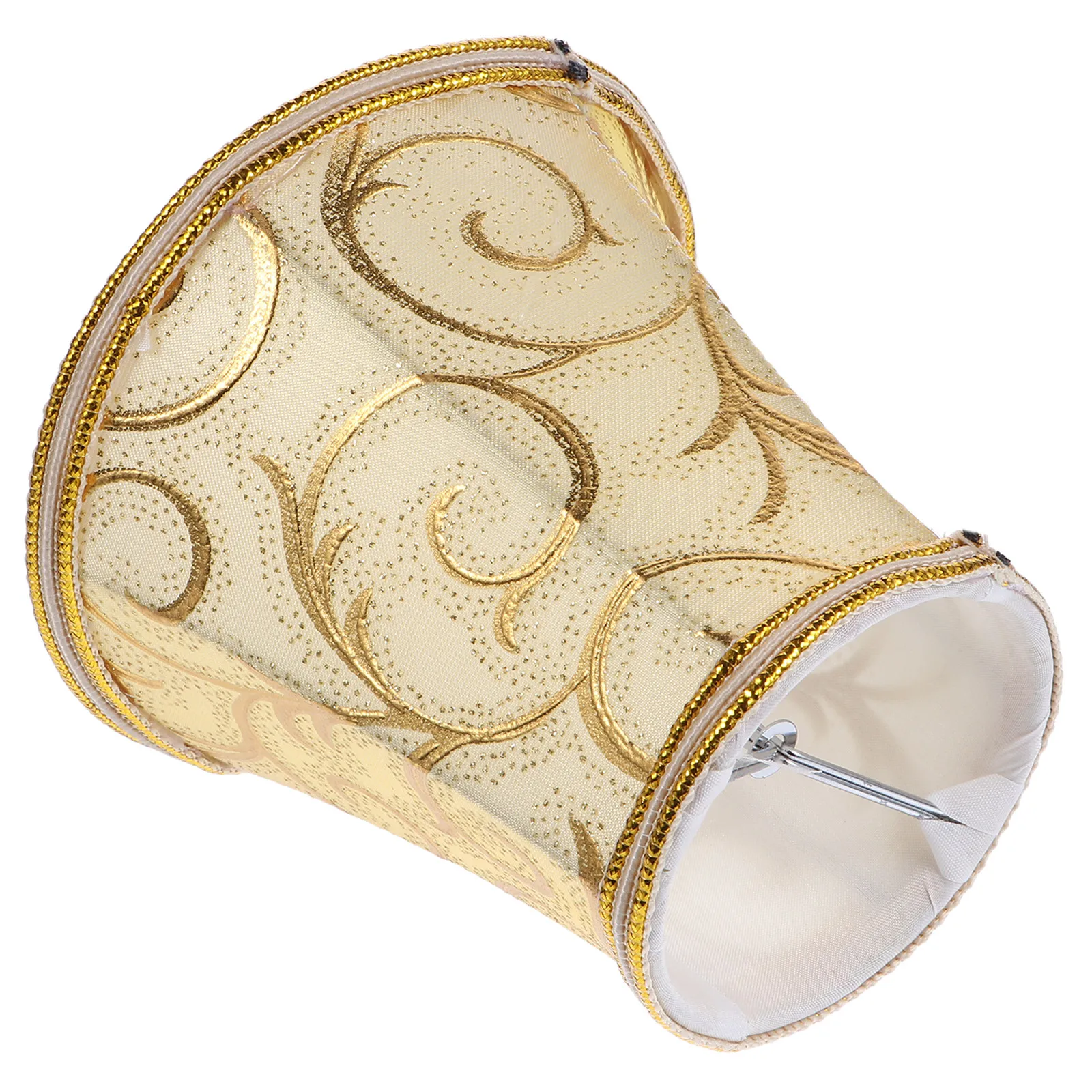 1Pcs Decorative Cloth Lamp Shade Crystal Chandelier Cover Natural Warm Light Lamp Cover for Floor Table Bedside Pendant Wall