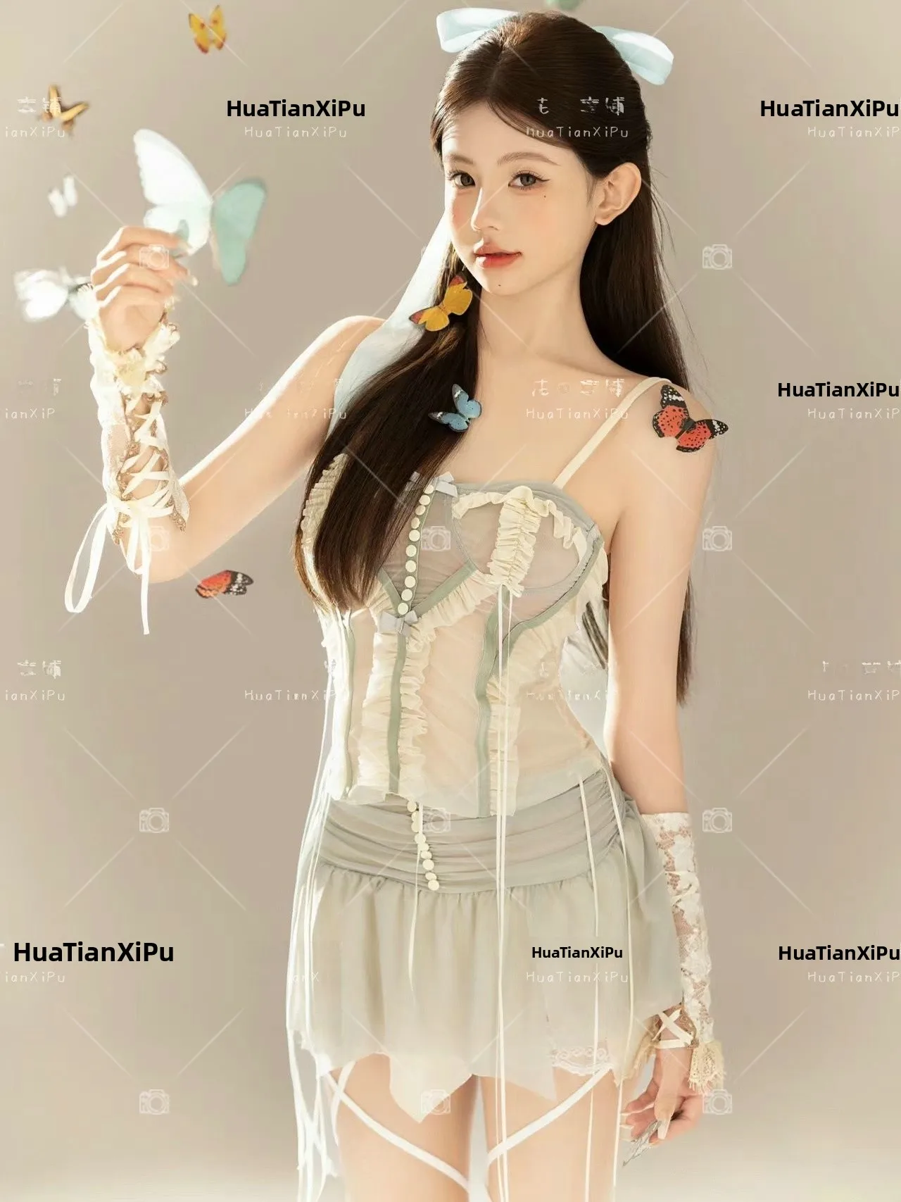 

Early Spring New Style Dreamy Ballet Girl Photography Korean Atmosphere Gentle Pure Desire Art Photo Clothing for Ladies