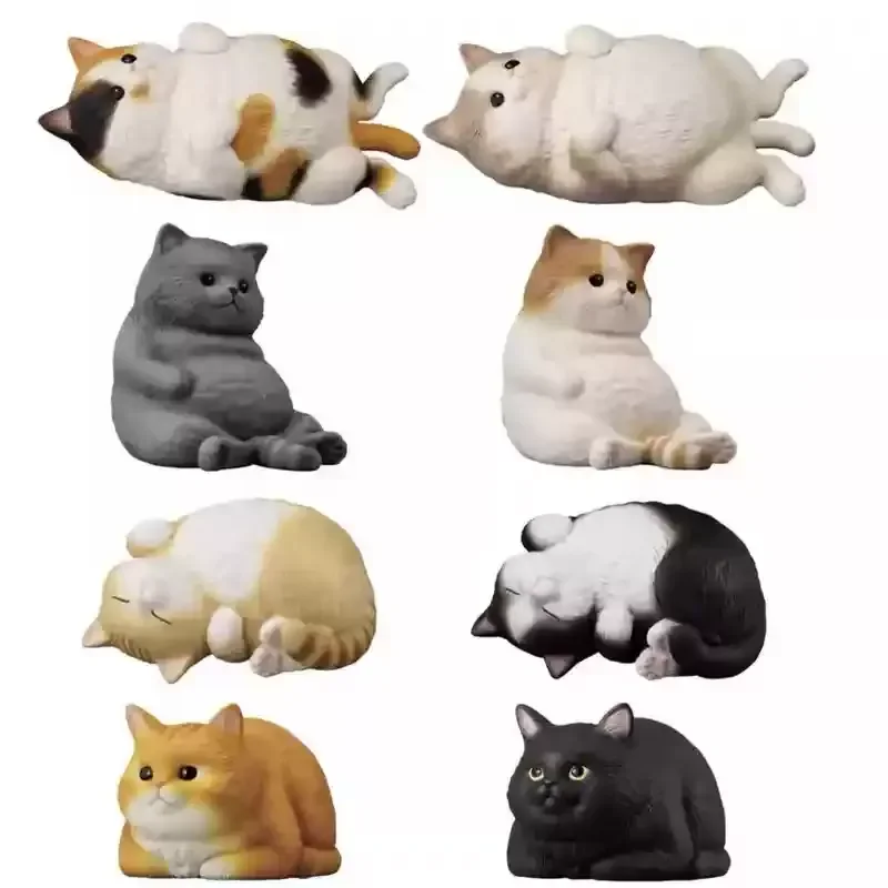 

Japanese Bandai Box Egg Palm Cute Friends Fat Cat Various Cute Healing Cat Models Desktop Ornaments In Stock