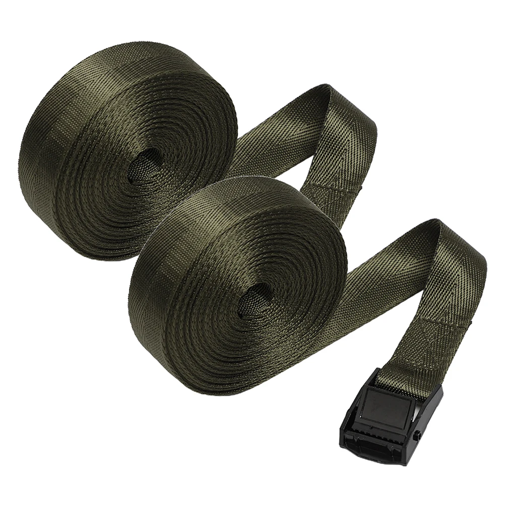 

2pcs Heavy Tie Down Straps Sturdy Buckle Portable Lashing Straps for Trucks RVs Trailers Bikes Lashing Strap Cargo