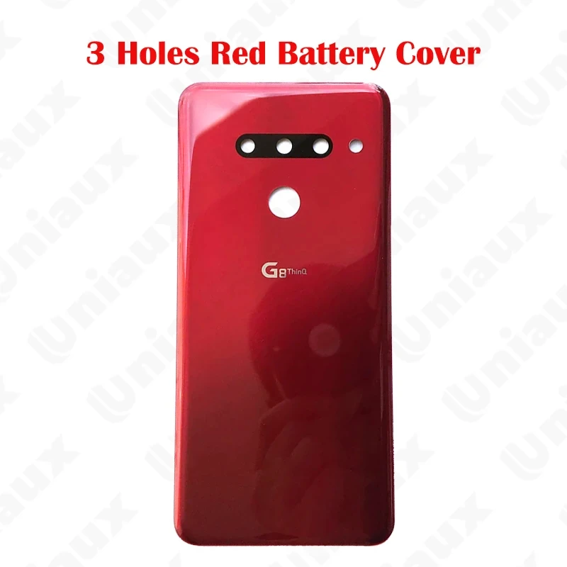 Back Glass For LG G8 ThinQ G820N G820QM G820V G820UM Back Battery Cover Door Rear Housing Case With Adhesive With Logo