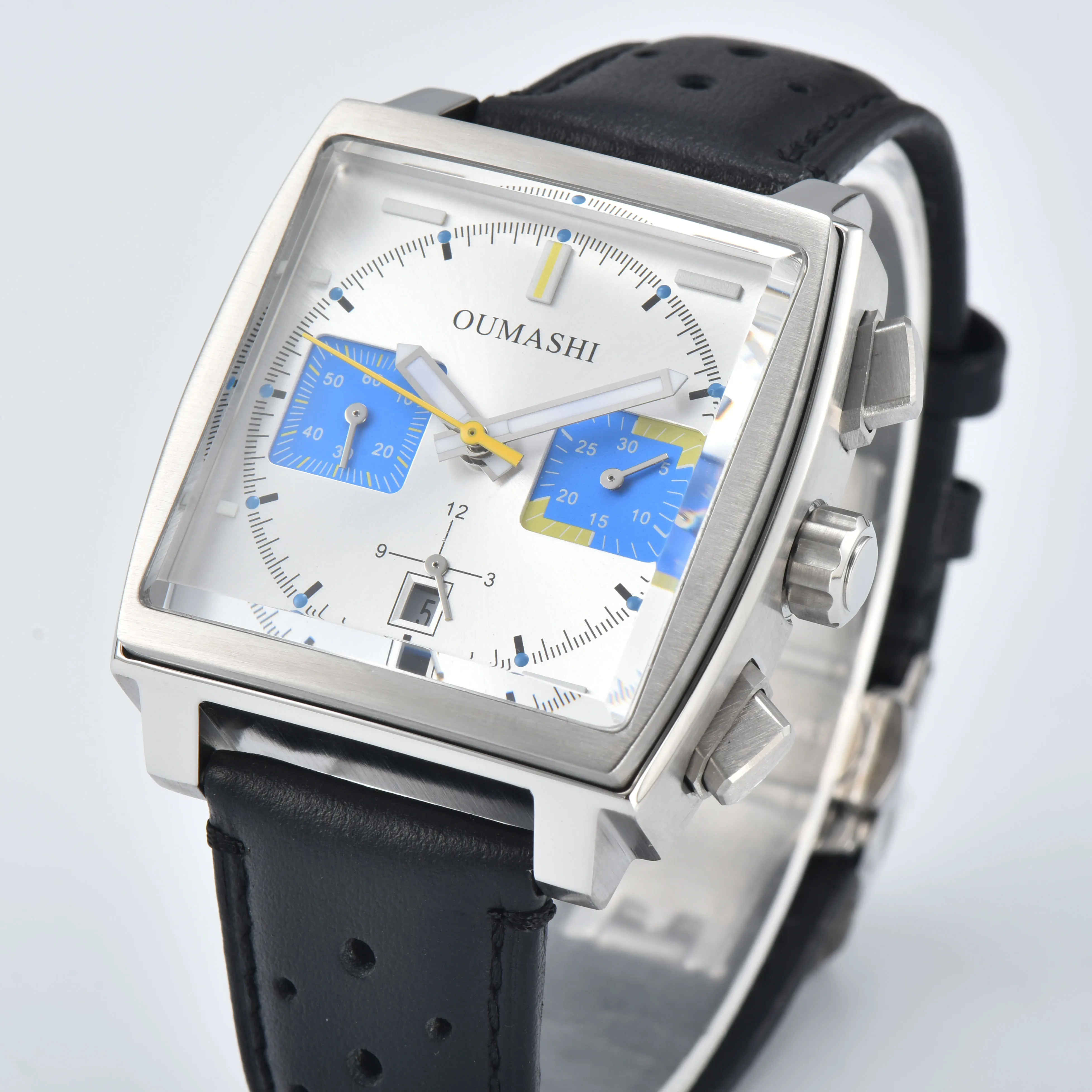 Reloj cuadrado de 40 mm con ca - Luxury Watch Square reseña y precio