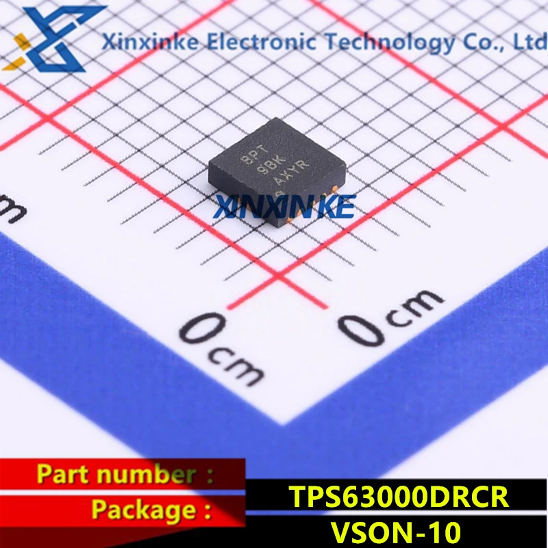 5PCS TPS63000DRCR VSON-10 Mark:BPT Switching Voltage Regulators 96% Buck Boost Converter  Power Management ICs Original