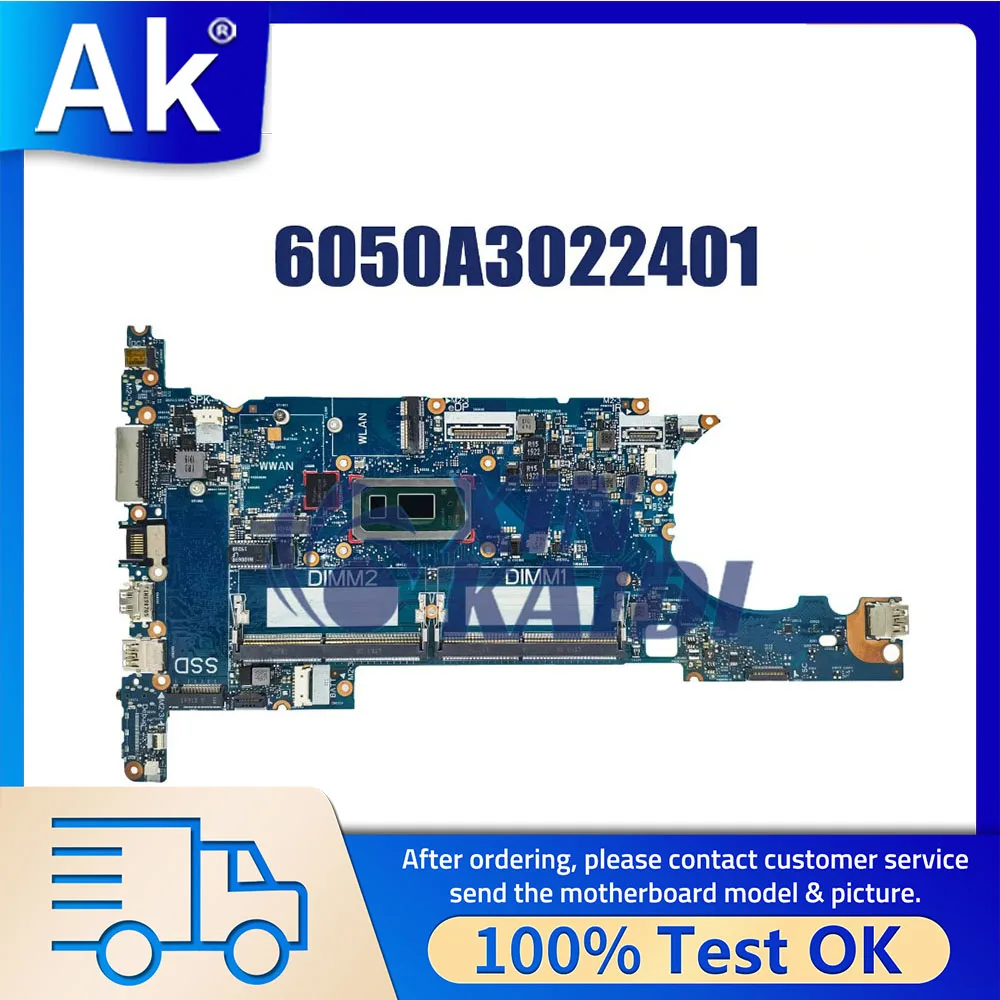 

AKEMY 6050A3022401 Laptop Motherboard For HP Eliltebook 830 G6 L60637-601 L60634-601 L60635-601 Mainboard CPU i5 i7 8th Gen