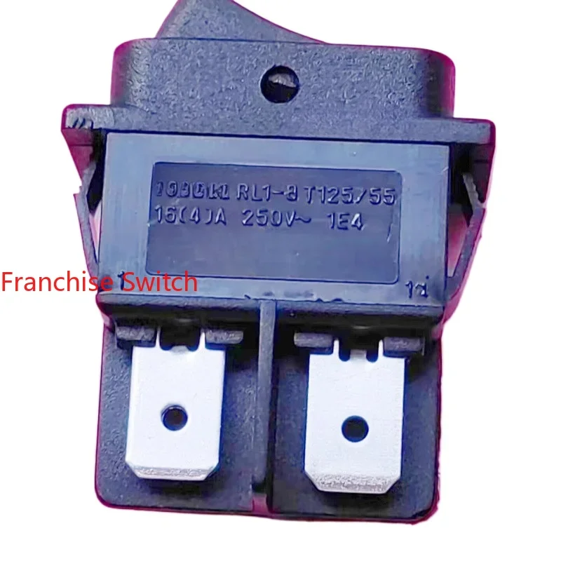

10PCS boat switch RL1-8 four feet two gears black 16A high current, panel 30X13