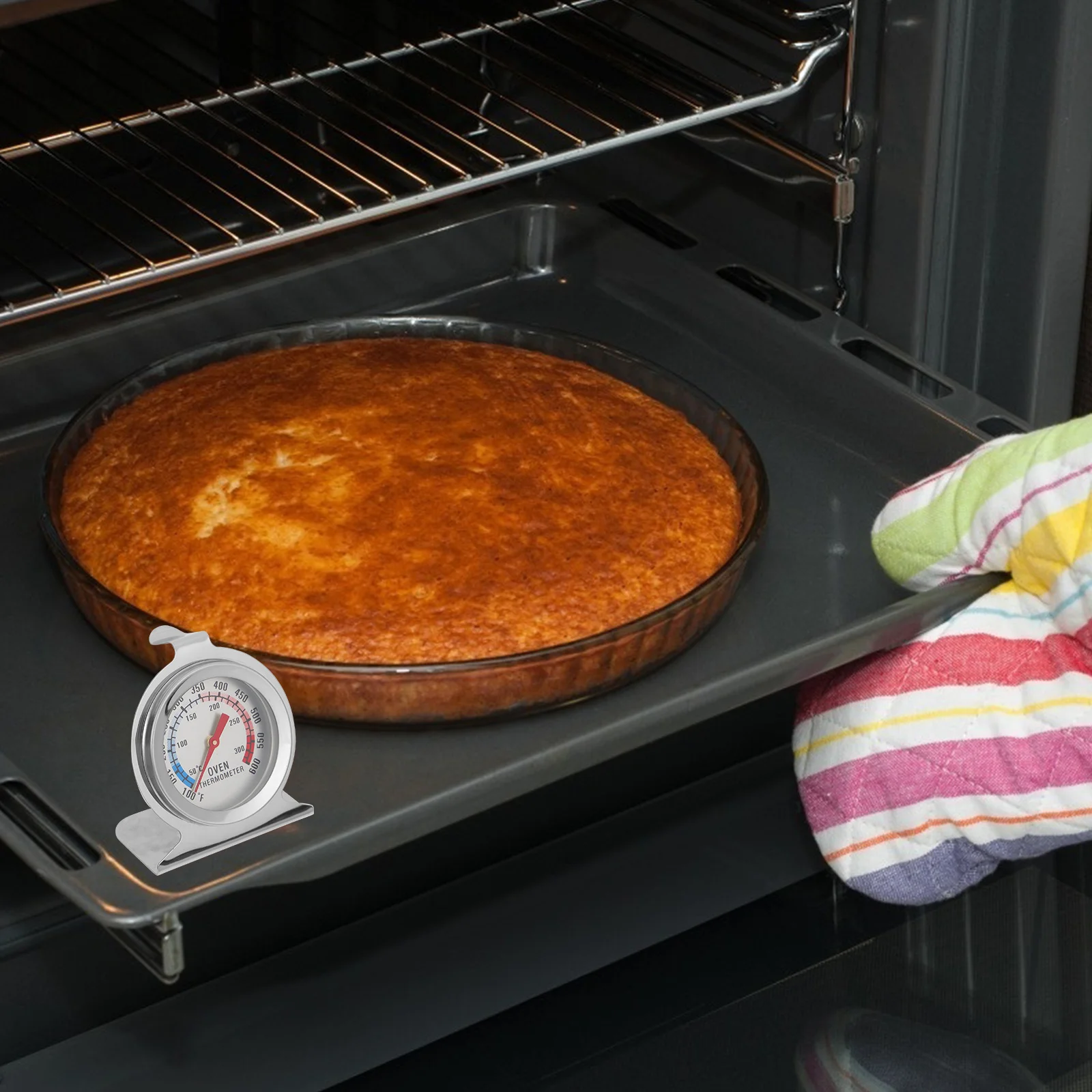 

Stainless Steel Oven Thermometer Temperature Gauge Mini Cooker Thermometer Accurate Instant Read Temperature Baking Cooking