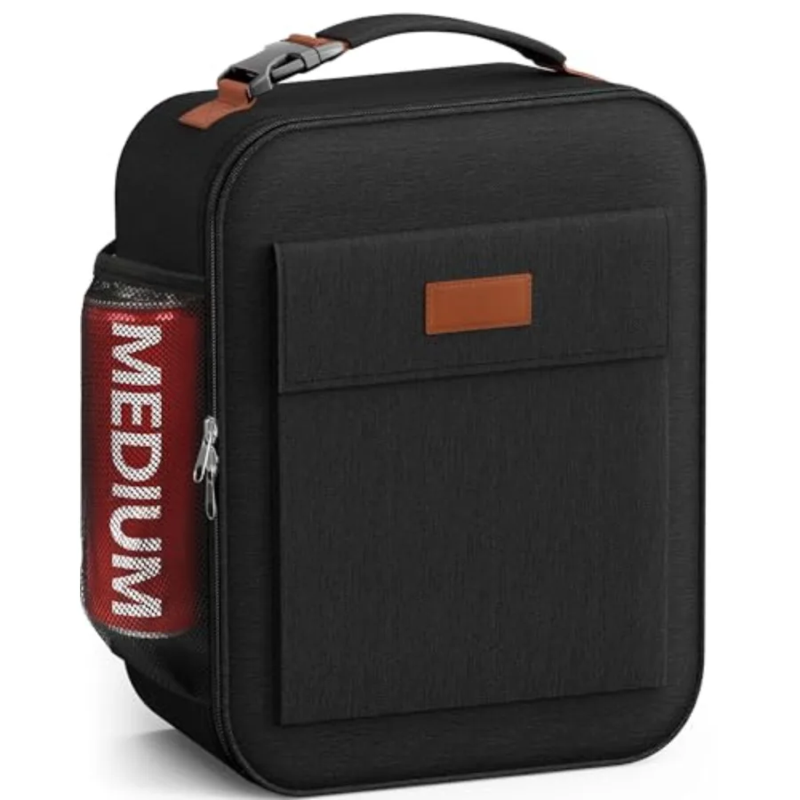 

Lunch Bag for Men and Women - Large Capacity Insulated Lunch Bag with Mutiple Pockets, Wear-Resistant Cooler Lunch Box for Offi
