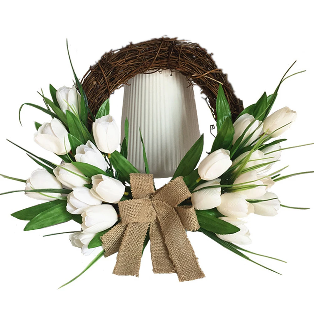 

Artificial Flowers Decor Door Hanging Home Wedding Party Decorations Lovely Vibration Hanging Wreath Colorful