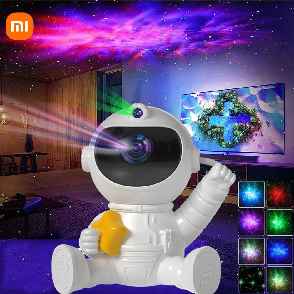 

Astronaut Galaxy Projector LED Night Light Starry Sky Star Porjectors Lamp For Bedroom Bedside Table Decoration Children Gifts