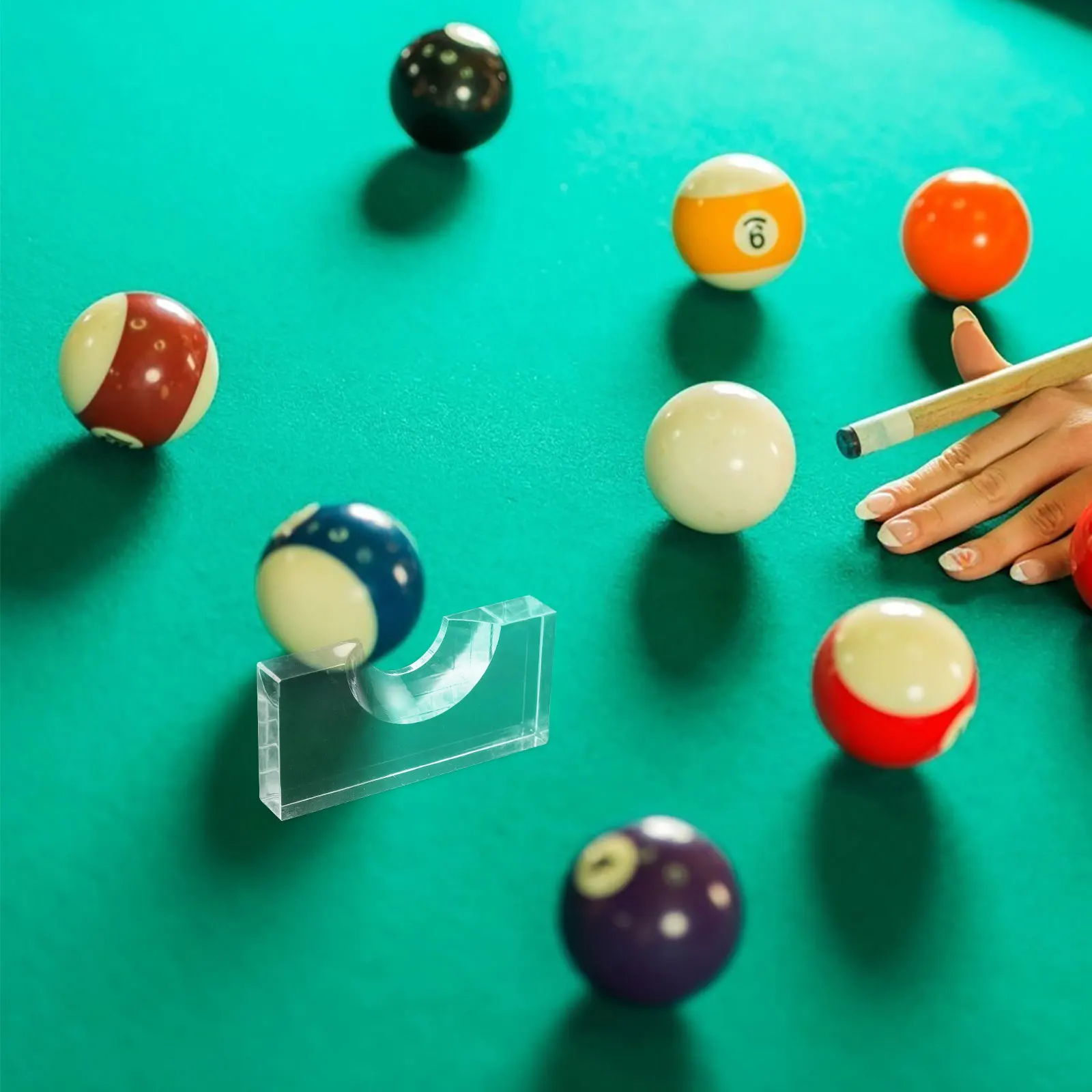 

Snooker Locator Ball Holder Marker Pen Billiard Accessory Tabletop Position White