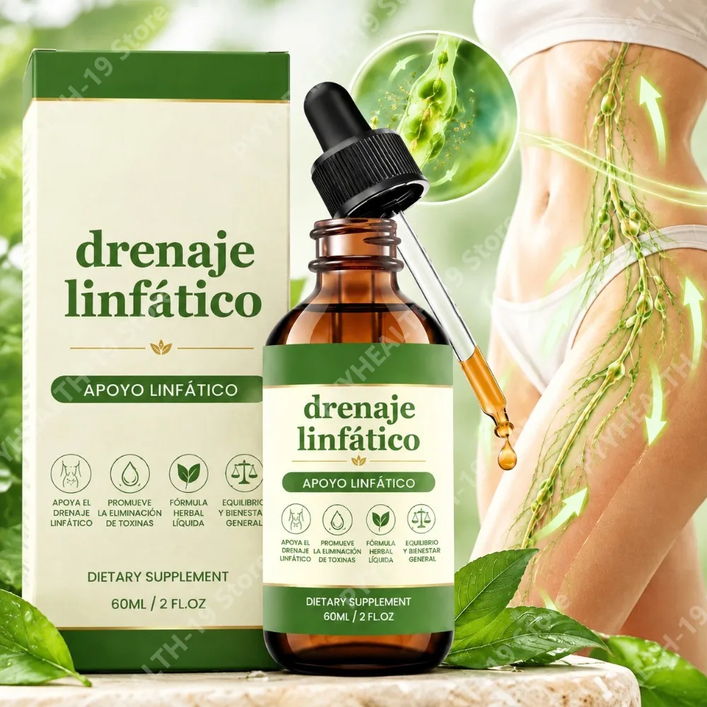 Lymphatic Drainage Drops, Supports Lymphatic Drainage, Promotes Toxin Elimination, Body Fluid Balance & Healthy Body Shape 60 ml