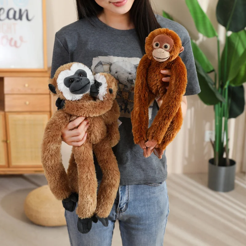 50/70CM Schöne Lange Arm Affe Suspension Plüsch Spielzeug Kreative Simulation Ausgesetzt Faultier Orang-utan Lemur Plushie Kissen puppe – Detail 15
