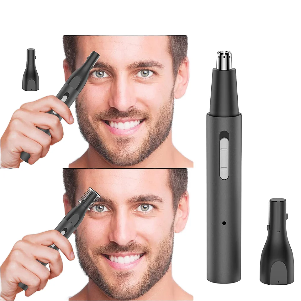 

Хит продаж: портативный мини-триммер для мужчин, электрический, перезаряжаемый, с лезвиями из нержавеющей стали, водонепроницаемый (IPX7), для ухода за волосами, носом и ушами