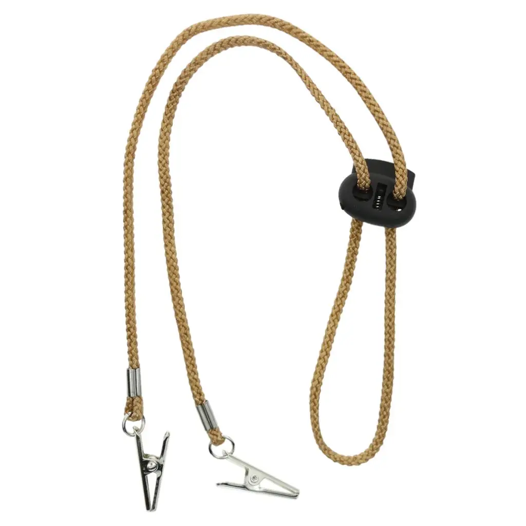 

Adjustable Bib Clip Napkin Holder Lanyard Neck Strap for Elder Patient Baby