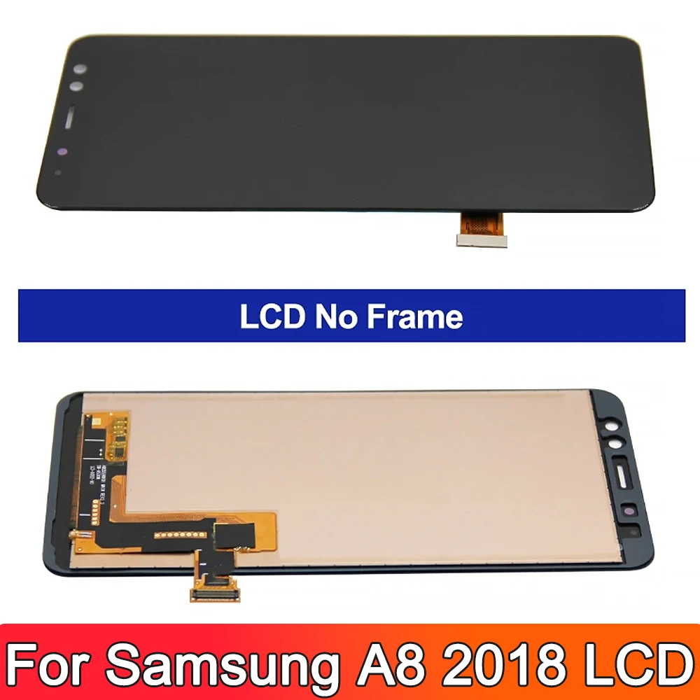 100% Tested For Samsung Galaxy A8 2018 LCD Display Touch Screen For Galaxy A8 A530 A530F A530N LCDReplace,with Frame