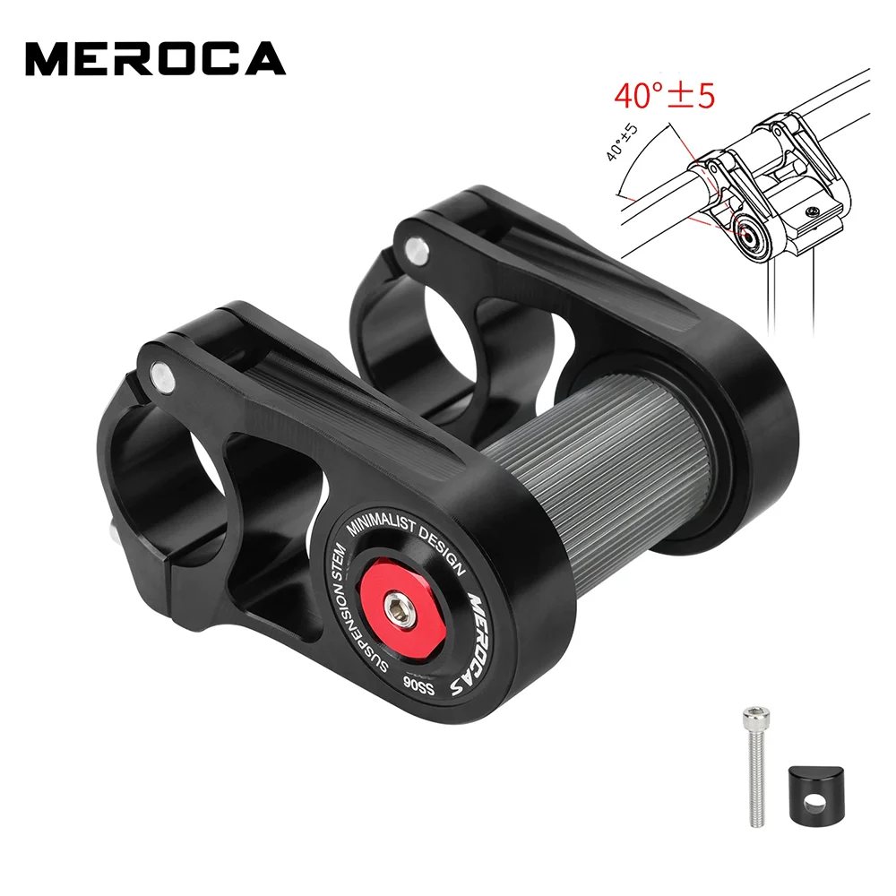 

Folding bicycle shock absorber stem for Brompton cline pline for Dahon 412 SP18 compatible with 25.4mm handlebar