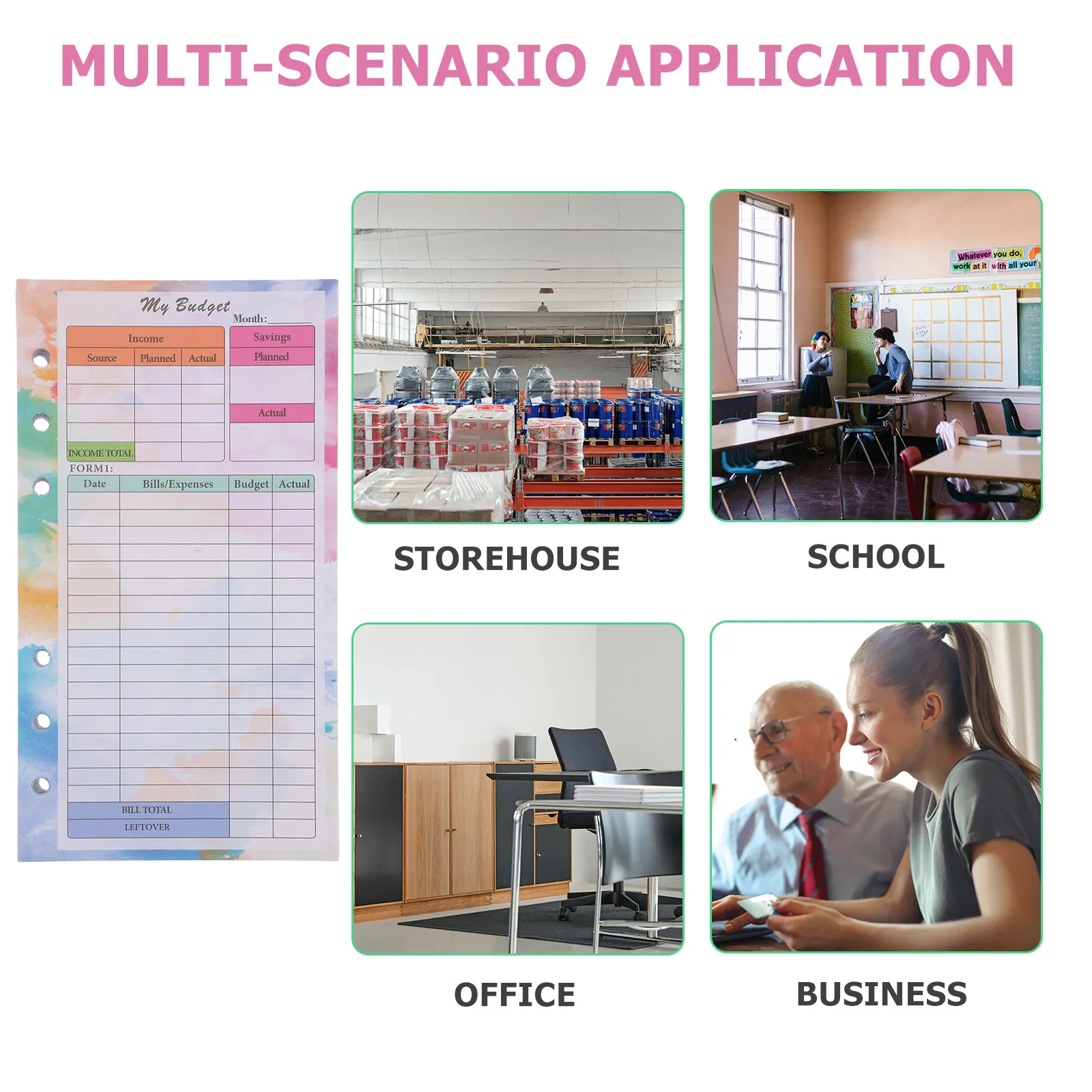 

Набор бюджетных бумаг для планирования своими руками: блокнот для учета расходов, портативные листы для записи денег, тетрадь для учета наличных, папка-органайзер