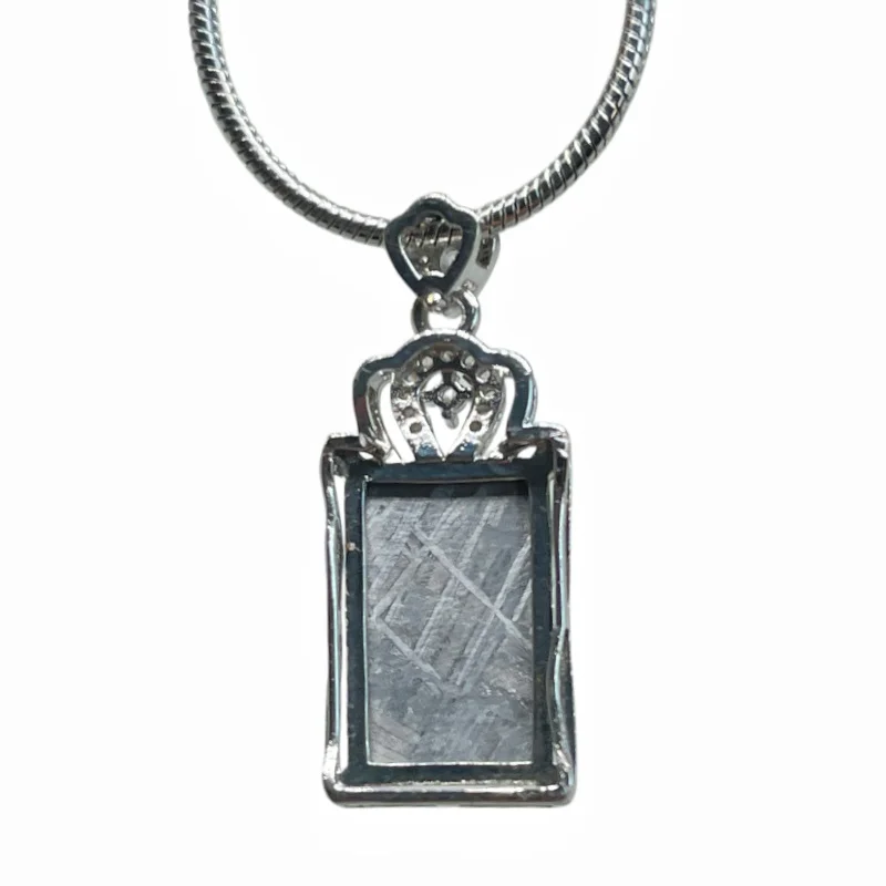 Genuine Gibeon Meteorite Crown Pendant Fine Meteorite Collection Piece Cosmic Jewelry LK395
