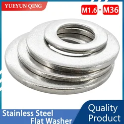 DIN9021 Flat Washers 304 Stainless Steel Large O Ring Gasket Metalworking Smooth Spacers Thickness 0.3mm 0.5mm 0.8mm 1mm 2mm 3mm
