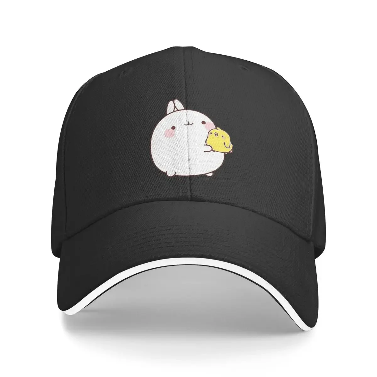 Molang Cap Fashion Casual Baseball Caps Adjustable Hat Hip Hop Summer Unisex Baseball Hats Customizable Polychromatic