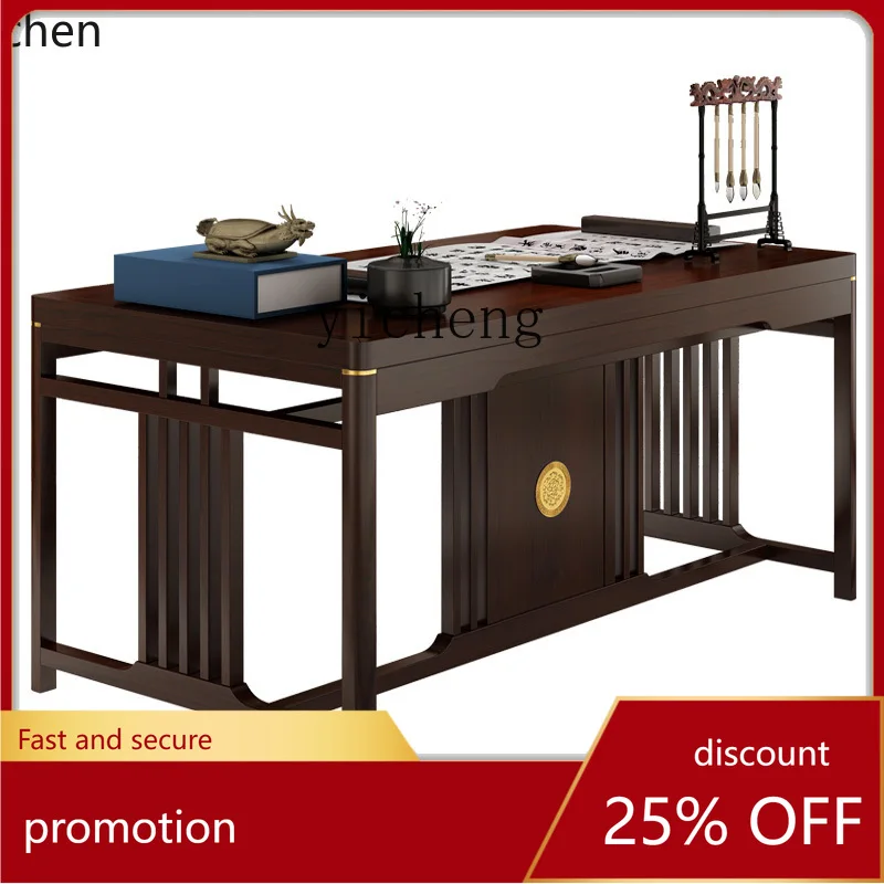 YFY  Desk Solid Wood Calligraphy Table Painting Table Desk Study Desk Chair Combination